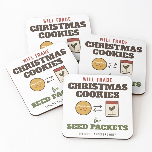 Item preview, Will Trade Christmas Cookies for Seed Packets - Funny Christmas Gardener designed and sold by HenAndHeller.