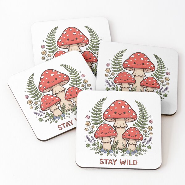 Item preview, Stay Wild - Cottagecore Mushroom Forest Design designed and sold by Visual Dept..