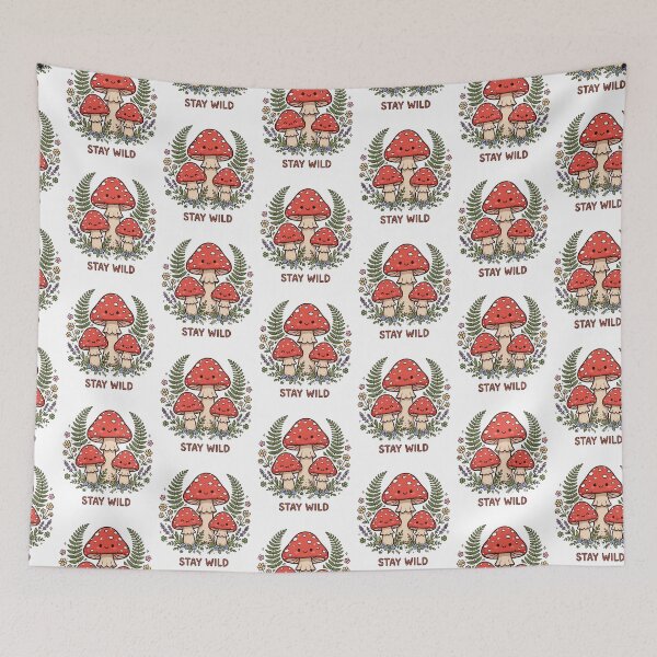 Item preview, Stay Wild - Cottagecore Mushroom Forest Design designed and sold by Visual Dept..