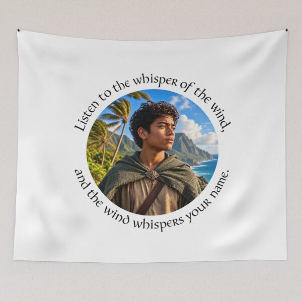 Item preview, Polynesian Nature Proverb - Listen to the whisper of the wind | Pacific Art designed and sold by ShakaLife.org.