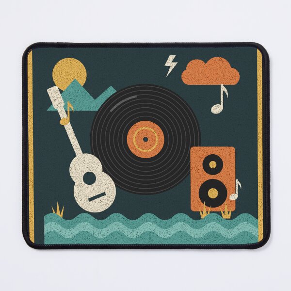 Item preview, Summer Sounds Record Club Retro Vinyl Poster designed and sold by somebasic.