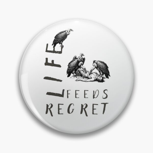 Item preview, Life Feeds Regret - Dark Humor Vulture Vintage Engraving designed and sold by Stefanrajzer.