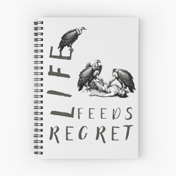 Item preview, Life Feeds Regret - Dark Humor Vulture Vintage Engraving designed and sold by Stefanrajzer.