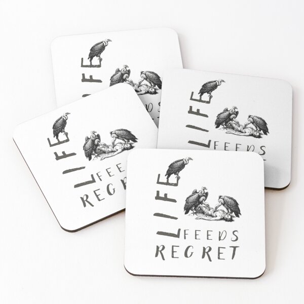 Item preview, Life Feeds Regret - Dark Humor Vulture Vintage Engraving designed and sold by Stefanrajzer.