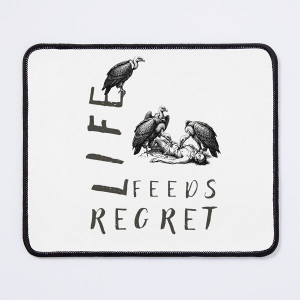 Item preview, Life Feeds Regret - Dark Humor Vulture Vintage Engraving designed and sold by Stefanrajzer.