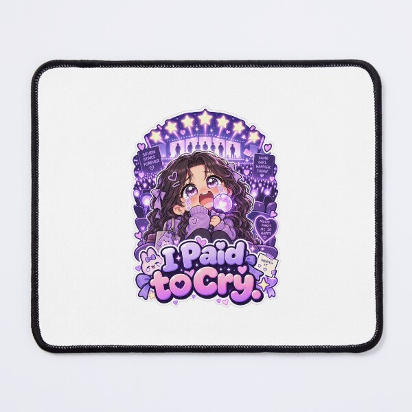 Item preview, Kpop Concert Crying Meme Sticker | BTS Inspired ARMY Chibi Sticker | Funny Concert Fan Art designed and sold by CutePrintCorner.