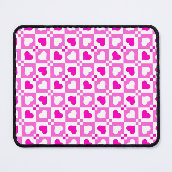 Item preview, Pink and White Heart Checkerboard Pattern designed and sold by quickkdesign.