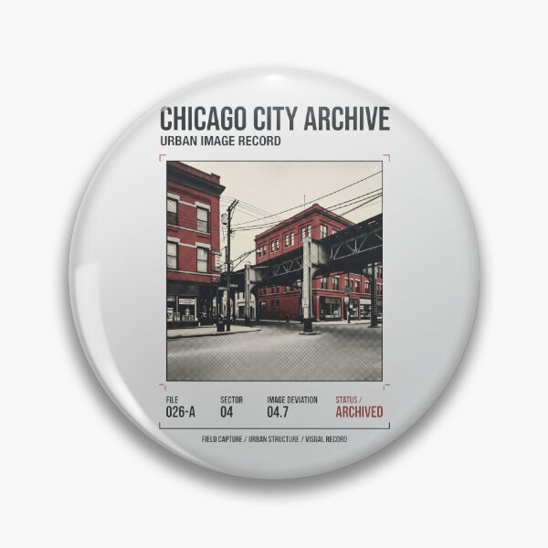 Item preview, Chicago City Archive Urban Red Brick Architecture Graphic designed and sold by SplashTastic.