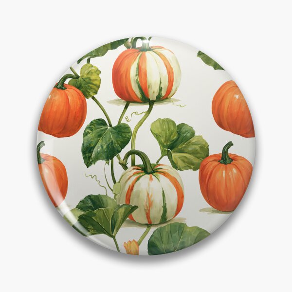 Item preview, Watercolor Pumpkins and Autumn Vines designed and sold by junkydotcom.