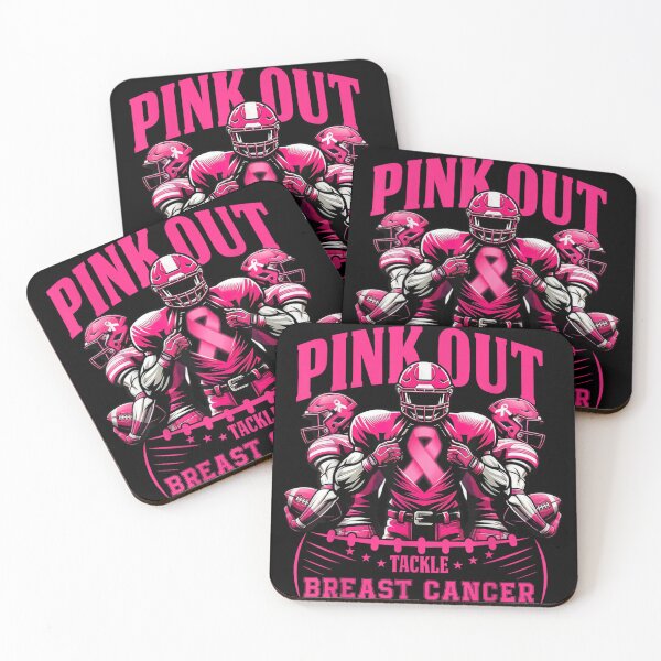 Item preview, Pink Out Tackle Breast Cancer Awareness Football Pink Ribbon designed and sold by Crookedorbit ⭐⭐⭐⭐⭐ .