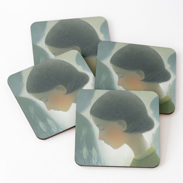 Item preview, Vintage Portrait of Melancholy Woman in Nature designed and sold by SweetLilith.