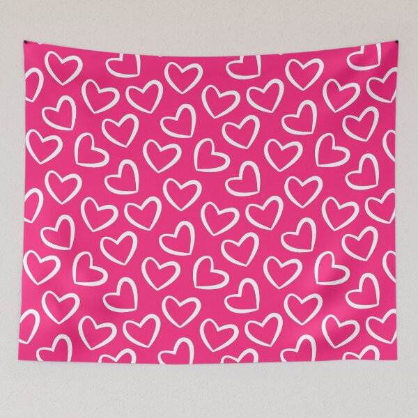 Item preview, Cute Pink and White Hearts Seamless Pattern designed and sold by quickkdesign.