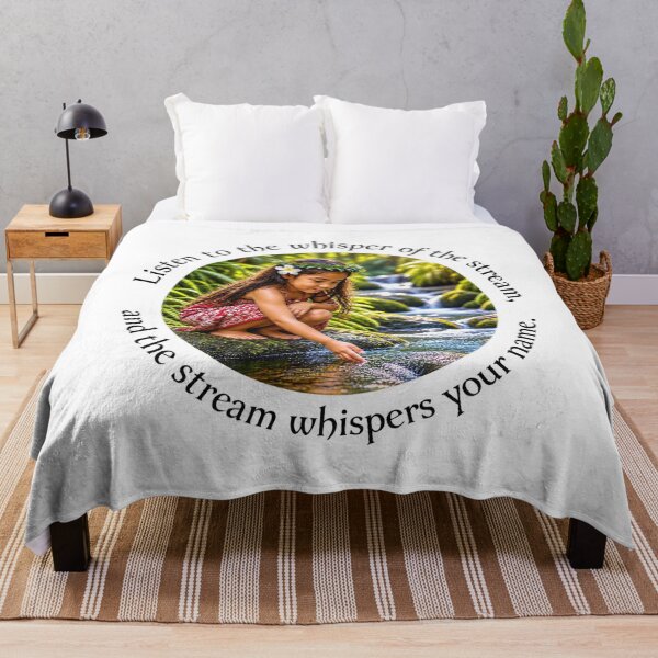 Item preview, Polynesian Nature Proverb - Listen to the whisper of the stream | Pacific Art designed and sold by ShakaLife.org.