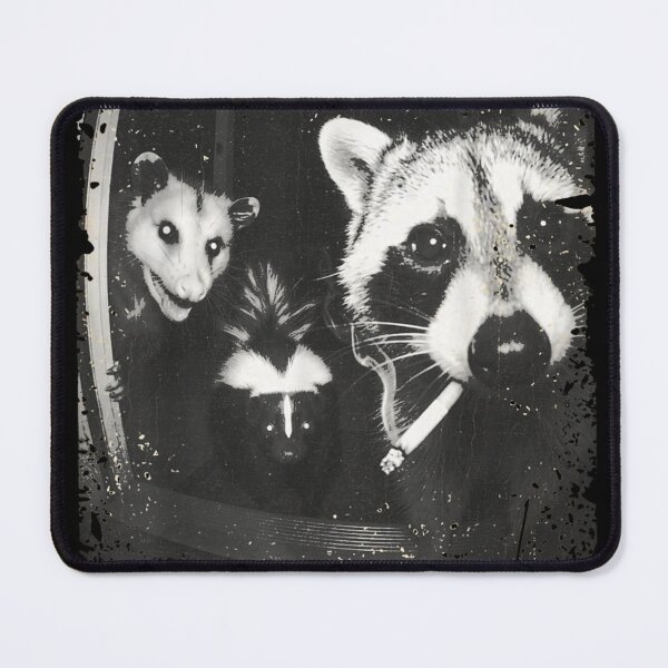 Item preview, Trash Panda Night Crew Vintage Raccoon Opossum Skunk designed and sold by Crookedorbit ⭐⭐⭐⭐⭐ .