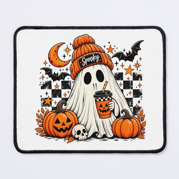 Item preview, Spooky Season, Fall Ghost Drink, Halloween Coffee Cup designed and sold by Taniyah Gomes.