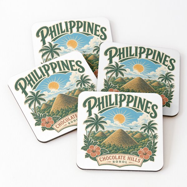 Item preview, A portrait of Chocolate Hills in the Philippines designed and sold by GoodPlaceToShop.