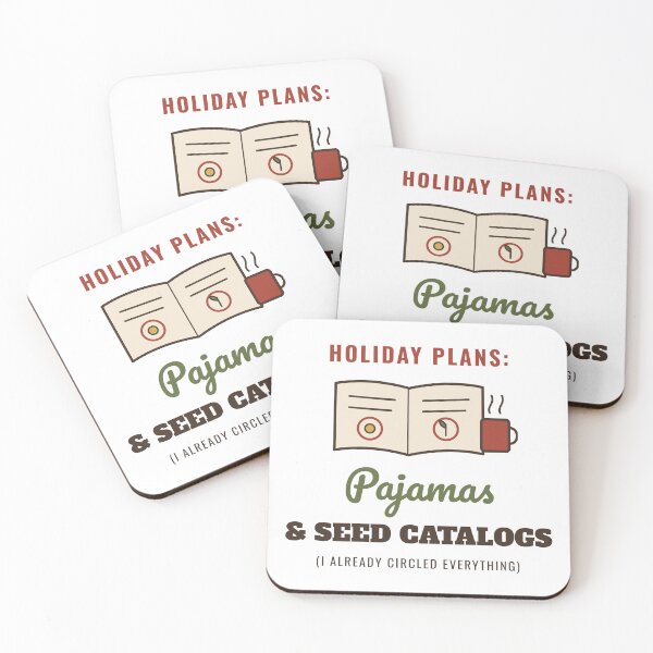 Item preview, Holiday Plans: Pajamas and Seed Catalogs - Funny Winter Gardener designed and sold by HenAndHeller.