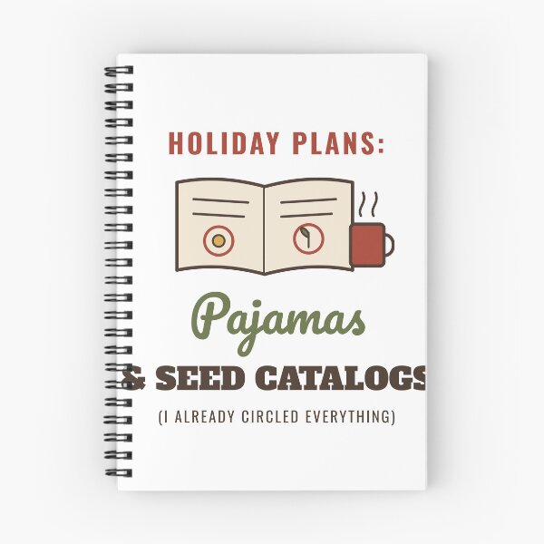 Item preview, Holiday Plans: Pajamas and Seed Catalogs - Funny Winter Gardener designed and sold by HenAndHeller.