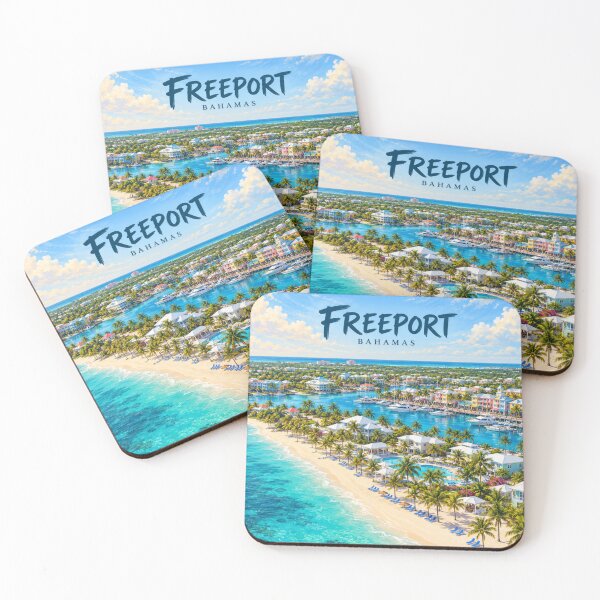 Item preview, Freeport Painterly Bahamian Coastal Impression designed and sold by MichaeIRellov.