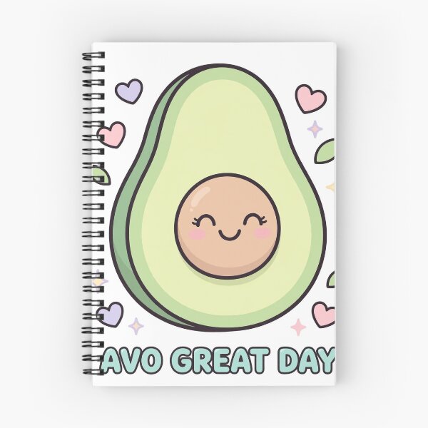 Item preview, Avo Great Day - Kawaii Avocado Food Pun designed and sold by Visual Dept..