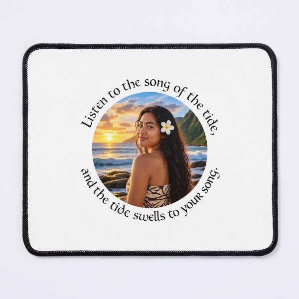Item preview, Polynesian Nature Proverb - Listen to the song of the tide | Pacific Art designed and sold by ShakaLife.org.