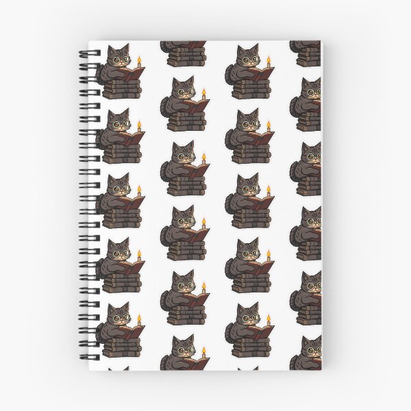 Item preview, Dark Academia Reading Cat designed and sold by One More Run.