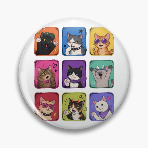 Item preview, 9 Edgy Teen Cats designed and sold by Birdie and Flynn.