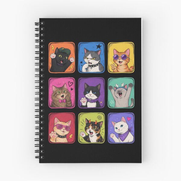 Item preview, 9 Edgy Teen Cats designed and sold by Birdie and Flynn.