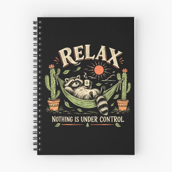Item preview, Relax Raccoon in a Hammock With Coffee designed and sold by VioletNance.