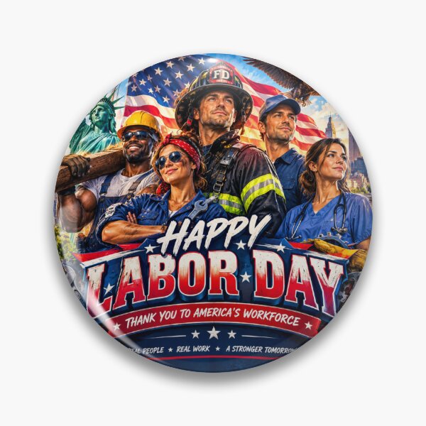 Item preview, Happy Labor Day America's Workforce Tribute designed and sold by Nela-&-Lena.