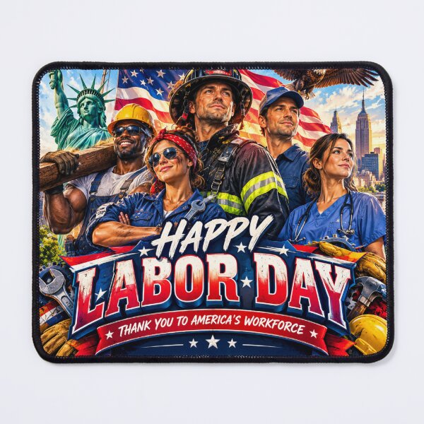 Item preview, Happy Labor Day America's Workforce Tribute designed and sold by Nela-&-Lena.