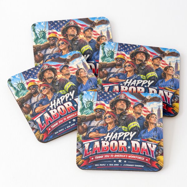 Item preview, Happy Labor Day America's Workforce Tribute designed and sold by Nela-&-Lena.