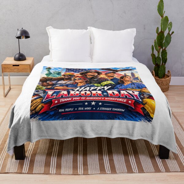 Item preview, Happy Labor Day America's Workforce Tribute designed and sold by Nela-&-Lena.