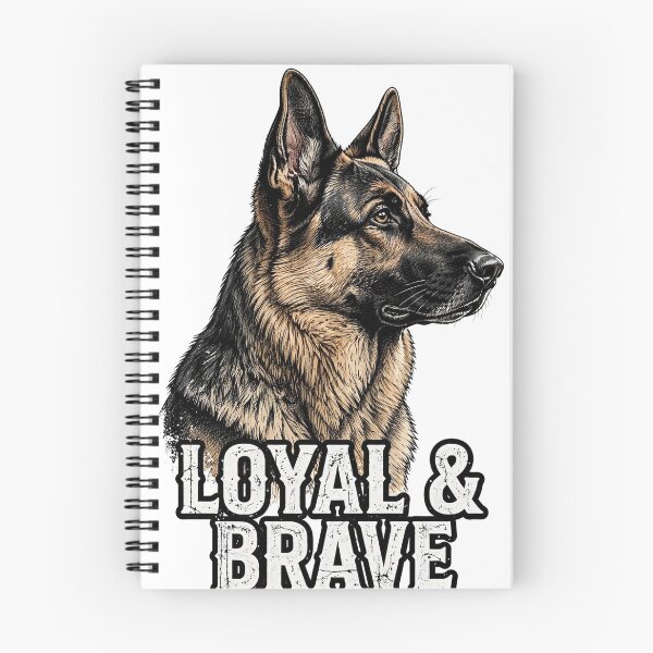 Item preview, Loyal and Brave German Shepherd T-Shirt | Dog Owner Gift designed and sold by Wonderland Graphics.