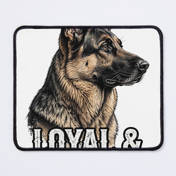 Item preview, Loyal and Brave German Shepherd T-Shirt | Dog Owner Gift designed and sold by Wonderland Graphics.