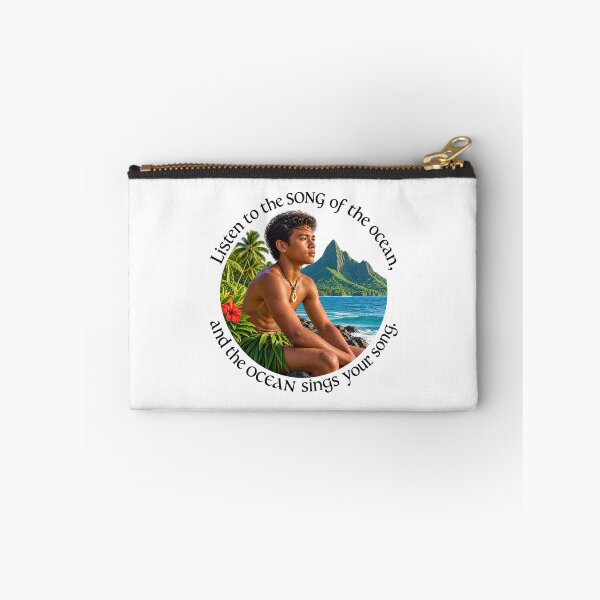 Item preview, Polynesian Nature Proverb - Listen to the song of the ocean | Pacific Art designed and sold by ShakaLife.org.