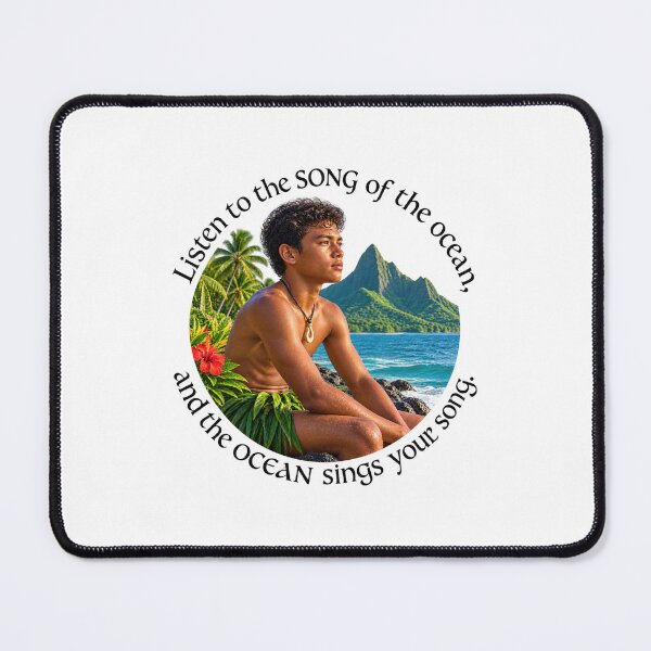 Item preview, Polynesian Nature Proverb - Listen to the song of the ocean | Pacific Art designed and sold by ShakaLife.org.