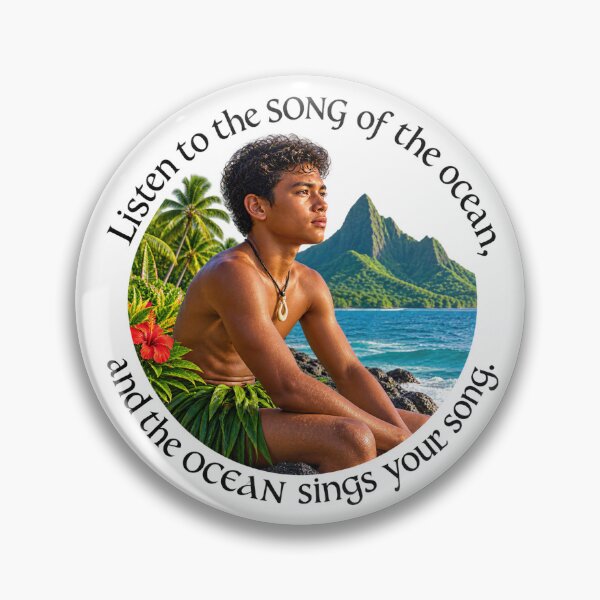 Item preview, Polynesian Nature Proverb - Listen to the song of the ocean | Pacific Art designed and sold by ShakaLife.org.