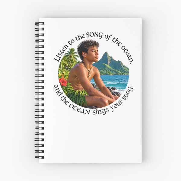 Item preview, Polynesian Nature Proverb - Listen to the song of the ocean | Pacific Art designed and sold by ShakaLife.org.
