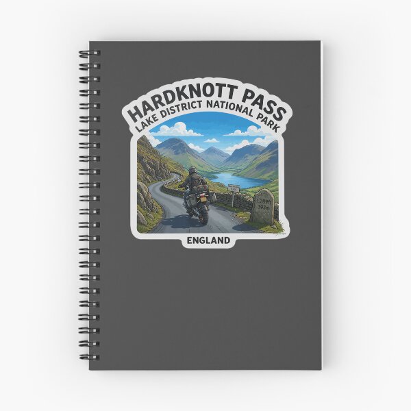 Item preview, Hardknott Pass England Lake District Motorcycle Sticker TShirt 06 designed and sold by OuterShellUK.