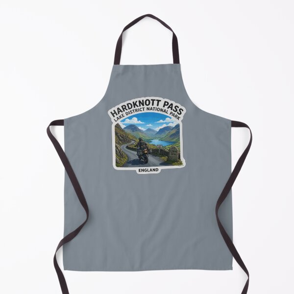 Item preview, Hardknott Pass England Lake District Motorcycle Sticker TShirt 06 designed and sold by OuterShellUK.