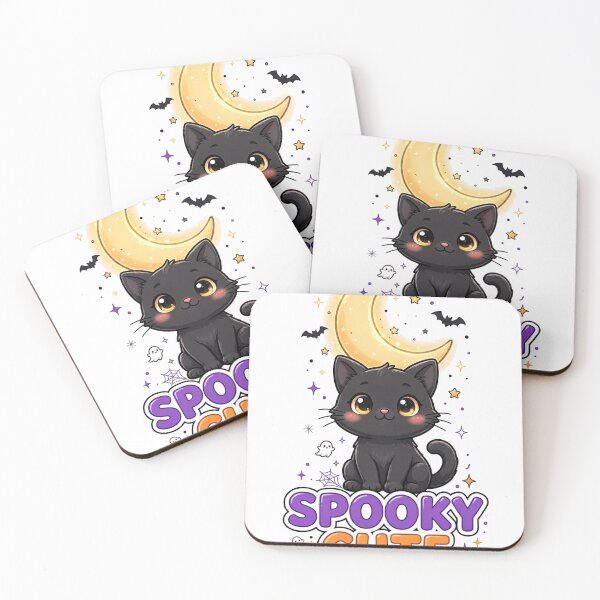 Item preview, Spooky Cute Black Cat T-Shirt | Halloween Cat Lover Gift designed and sold by Wonderland Graphics.