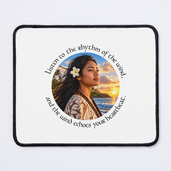 Item preview, Polynesian Nature Proverb - Listen to the rhythm of the wind | Pacific Art designed and sold by ShakaLife.org.