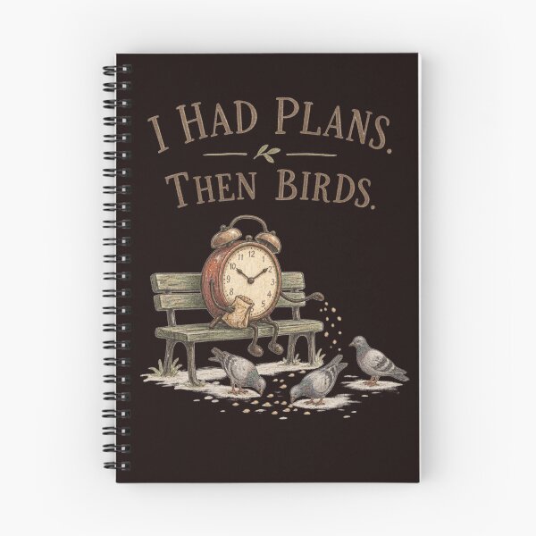 Item preview, I Had Plans Then Birds – Funny Vintage Alarm Clock Feeding Pigeons designed and sold by Tadeusz1.