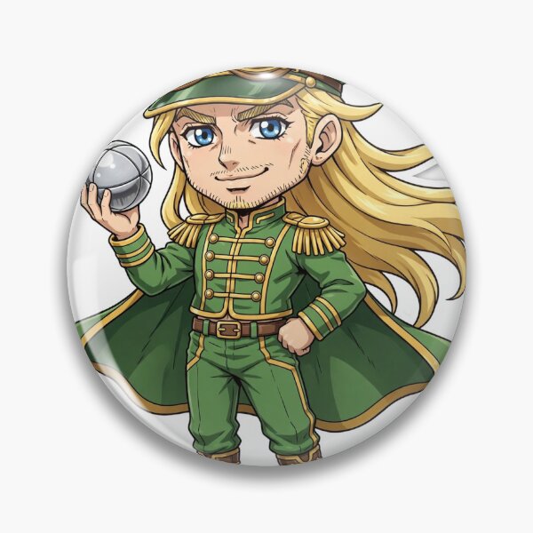 Item preview, Gyro Zeppeli Classic Anime Chibi Sticker - JoJo's Bizarre Adventure: Steel Ball Run Fan Art designed and sold by Lesley D.