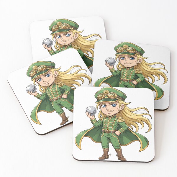 Item preview, Gyro Zeppeli Classic Anime Chibi Sticker - JoJo's Bizarre Adventure: Steel Ball Run Fan Art designed and sold by Lesley D.