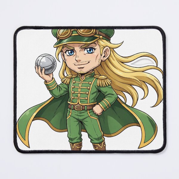 Item preview, Gyro Zeppeli Classic Anime Chibi Sticker - JoJo's Bizarre Adventure: Steel Ball Run Fan Art designed and sold by Lesley D.