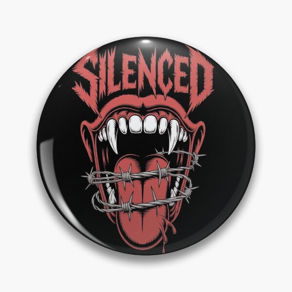 Item preview, Silenced – Devil Mouth Wire Art | Dark Gothic Design designed and sold by RajDeals.