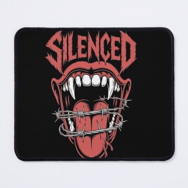 Item preview, Silenced – Devil Mouth Wire Art | Dark Gothic Design designed and sold by RajDeals.
