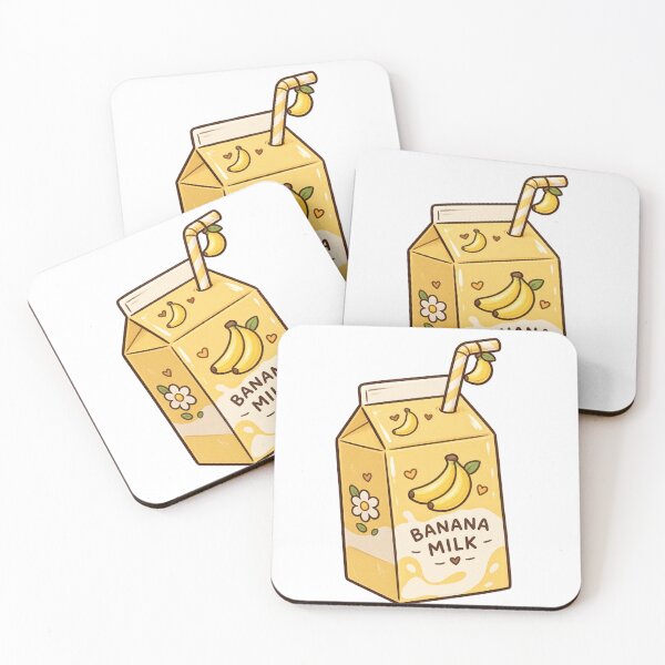Item preview, Banana Milk Cute Aesthetic Sticker designed and sold by Kiralemon.